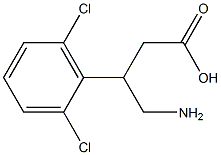 4-Amino-3-(2,6-dichlorophenyl)butyric acid Struktur