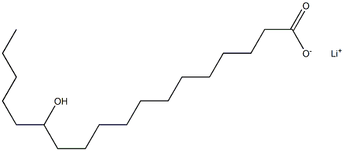 13-Hydroxystearic acid lithium salt Struktur