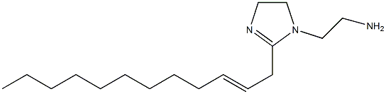 1-(2-Aminoethyl)-2-(2-dodecenyl)-2-imidazoline Struktur