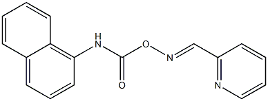 2-Pyridinecarbaldehyde O-(1-naphtylcarbamoyl)oxime Struktur