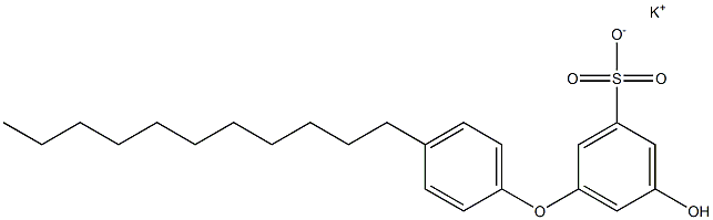 5-Hydroxy-4'-undecyl[oxybisbenzene]-3-sulfonic acid potassium salt Struktur