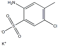 2-Amino-5-chloro-4-methylbenzenesulfonic acid potassium salt Struktur