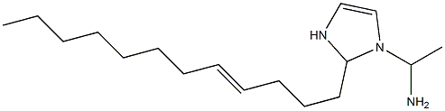 1-(1-Aminoethyl)-2-(4-dodecenyl)-4-imidazoline Struktur