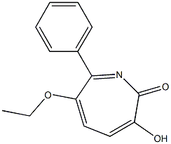 3-Hydroxy-6-ethoxy-7-phenyl-2H-azepin-2-one Struktur