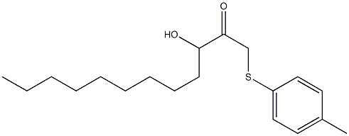 3-Hydroxy-1-(p-tolylthio)-2-dodecanone Struktur