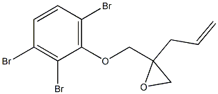 2,3,6-Tribromophenyl 2-allylglycidyl ether Struktur