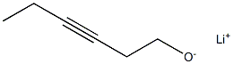 Lithium 3-hexyne-1-olate Struktur