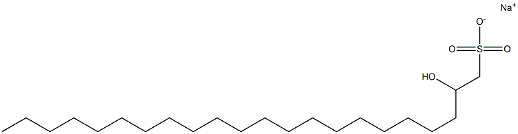 2-Hydroxydocosane-1-sulfonic acid sodium salt Struktur