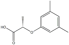 [S,(-)]-2-(3,5-Xylyloxy)propionic acid Struktur