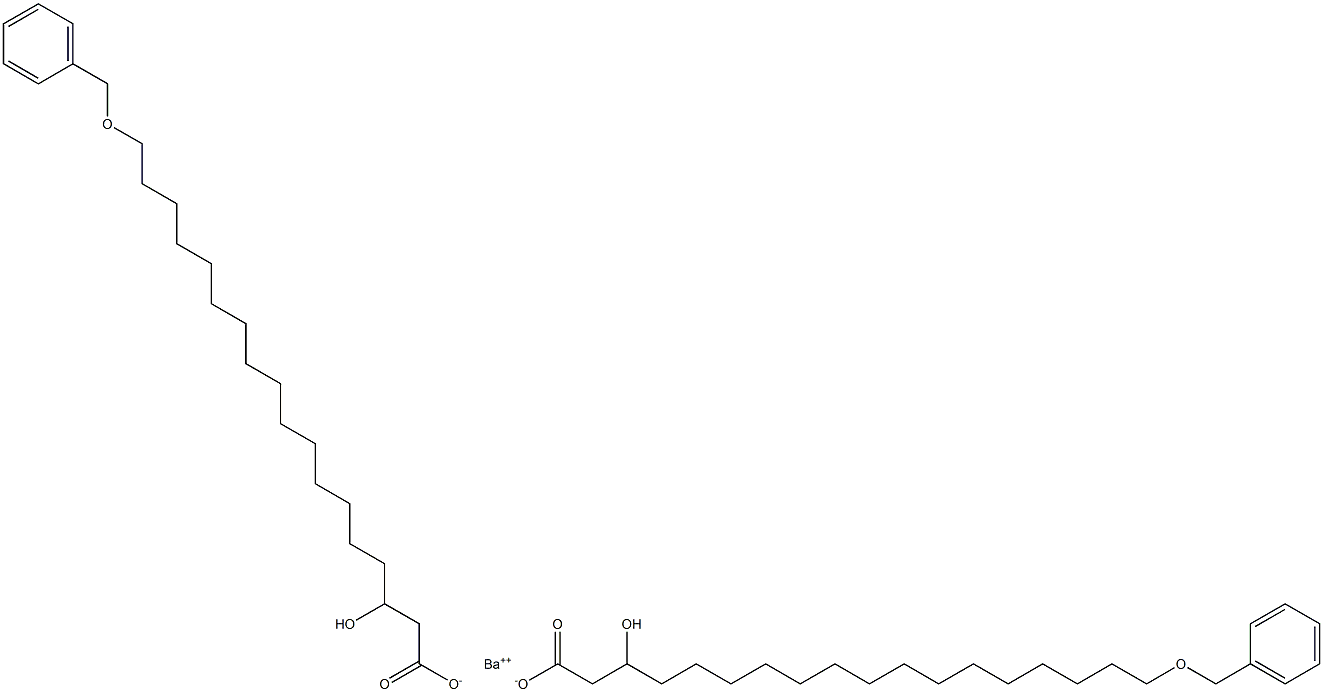 Bis(18-benzyloxy-3-hydroxystearic acid)barium salt Struktur