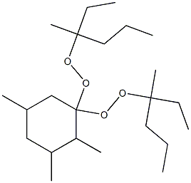 2,3,5-Trimethyl-1,1-bis(1-ethyl-1-methylbutylperoxy)cyclohexane Struktur