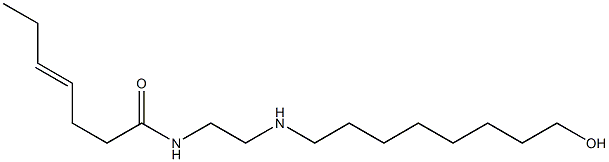 N-[2-[(8-Hydroxyoctyl)amino]ethyl]-4-heptenamide Struktur