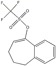 9-(Trifluoromethylsulfonyloxy)-6,7-dihydro-5H-benzocycloheptene Struktur