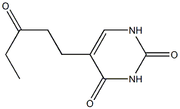 5-(3-Oxopentyl)uracil Struktur