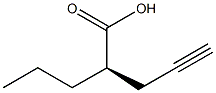 (R)-2-Propyl-4-pentynoic acid Struktur