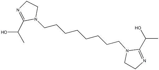 1,1'-(1,8-Octanediyl)bis(2-imidazoline-2,1-diyl)bisethanol Struktur