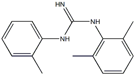 1-(2-Methylphenyl)-3-[2,6-dimethylphenyl]guanidine Struktur