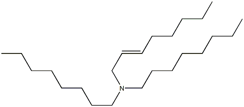 N,N-Dioctyl-2-octenylamine Struktur