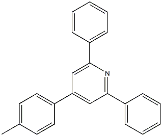 4-(4-Methylphenyl)-2,6-diphenylpyridine Struktur