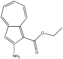 2-Aminoazulene-1-carboxylic acid ethyl ester Struktur