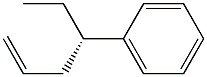 [S,(+)]-4-Phenyl-1-hexene Struktur