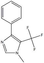 1-Methyl-4-phenyl-5-(trifluoromethyl)-1H-imidazole Struktur