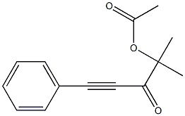 4-Methyl-4-acetoxy-1-phenyl-1-pentyn-3-one Struktur