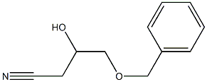 3-Hydroxy-4-(benzyloxy)butanenitrile Struktur