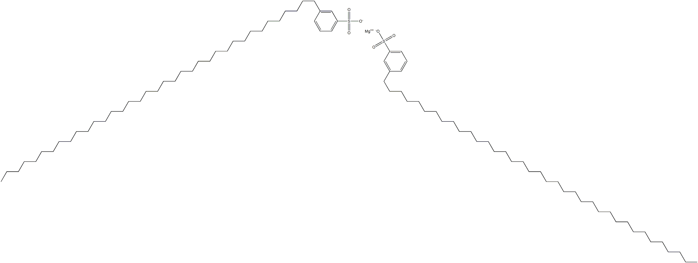 Bis[3-(heptatriacontan-1-yl)benzenesulfonic acid]magnesium salt Struktur