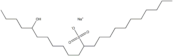 5-Hydroxytricosane-12-sulfonic acid sodium salt Struktur