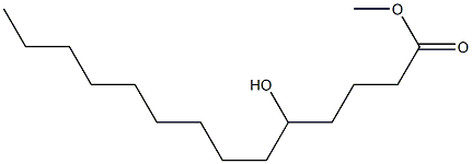 5-Hydroxytetradecanoic acid methyl ester Struktur