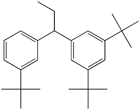 1-(3,5-Di-tert-butylphenyl)-1-(3-tert-butylphenyl)propane Struktur