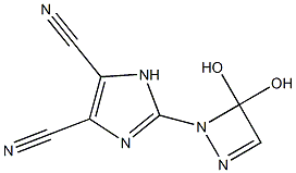 2-[(2,3-Dihydro-3,3-dihydroxy-1,2-diazet)-2-yl]-1H-imidazole-4,5-dicarbonitrile Struktur