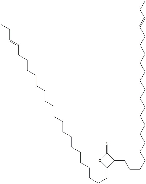 3-(19-Docosenyl)-4-(20-tricosen-1-ylidene)oxetan-2-one Struktur