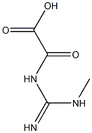 2-(3-Methylguanidino)glyoxylic acid Struktur