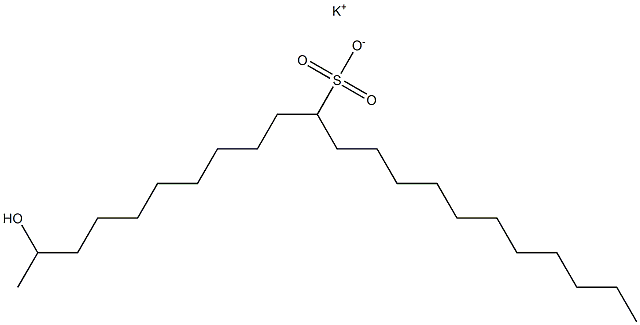 2-Hydroxydocosane-11-sulfonic acid potassium salt Struktur