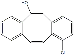 10-Chloro-5,6-dihydrodibenzo[a,e]cycloocten-5-ol Struktur