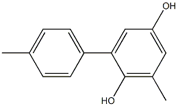 2-(4-Methylphenyl)-6-methylbenzene-1,4-diol Struktur