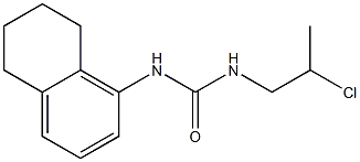 1-(2-Chloropropyl)-3-(5,6,7,8-tetrahydronaphthalen-1-yl)urea Struktur