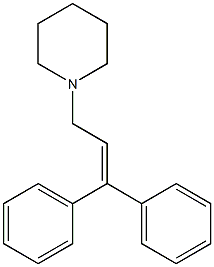 1-(3,3-Diphenylallyl)piperidine Struktur