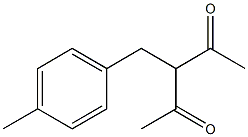 4-(4-Methylphenyl)-3-acetyl-2-butanone Struktur