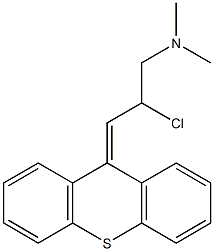 2-Chloro-N,N-dimethyl-3-(9H-thioxanthen-9-ylidene)-1-propanamine Struktur