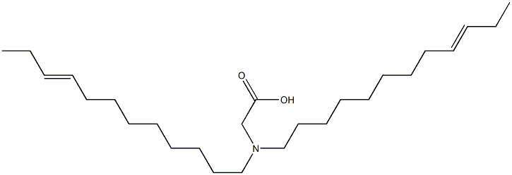 N,N-Di(9-dodecenyl)aminoacetic acid Struktur