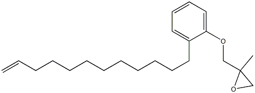 2-(11-Dodecenyl)phenyl 2-methylglycidyl ether Struktur