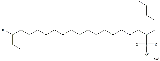 22-Hydroxytetracosane-6-sulfonic acid sodium salt Struktur