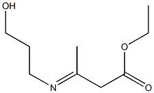 3-[(3-Hydroxypropyl)imino]butyric acid ethyl ester Struktur