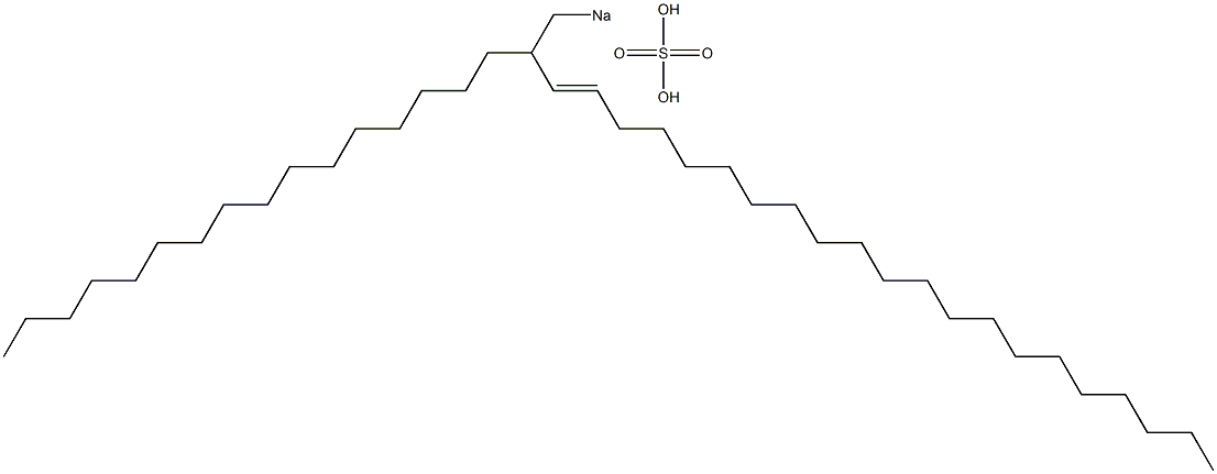 Sulfuric acid 2-hexadecyl-3-tricosenyl=sodium ester salt Struktur