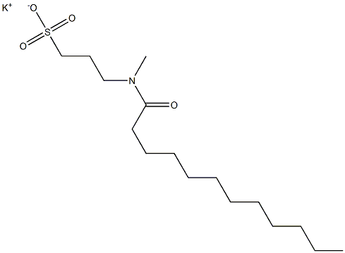 3-(N-Lauroyl-N-methylamino)-1-propanesulfonic acid potassium salt Struktur