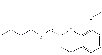 (S)-N-Butyl-8-ethoxy-1,4-benzodioxane-2-methanamine Struktur