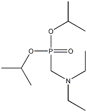 Diethylaminomethylphosphonic acid diisopropyl ester Struktur